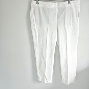 Talbots Chatham white crop pants